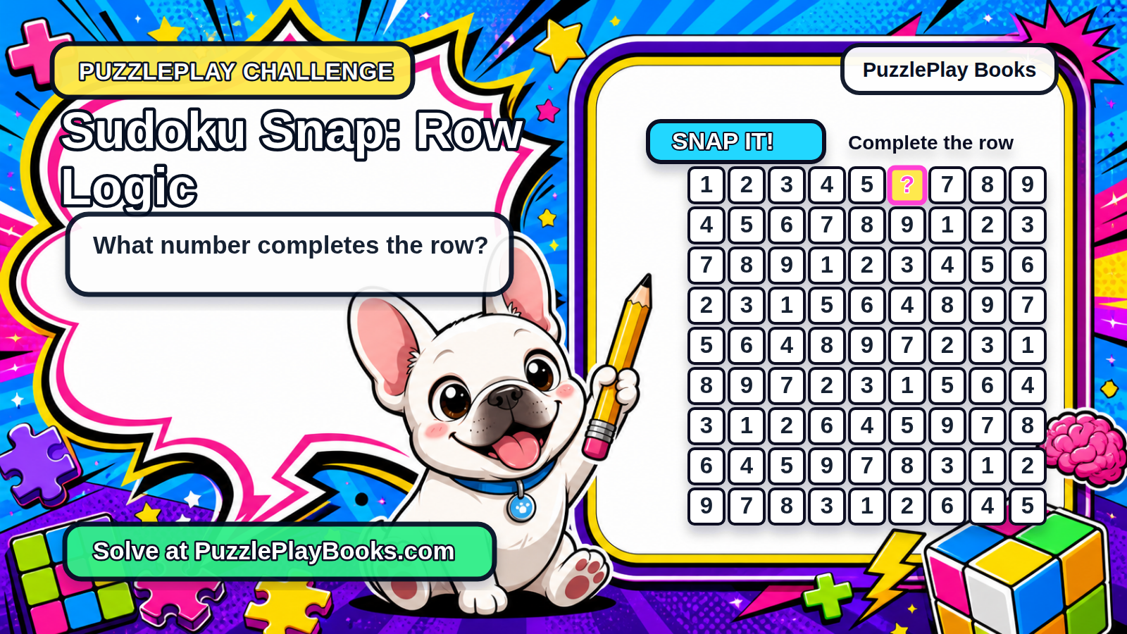 Sudoku Snap: Row Logic card